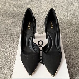 Aldo Elegant Black Pointed Heels